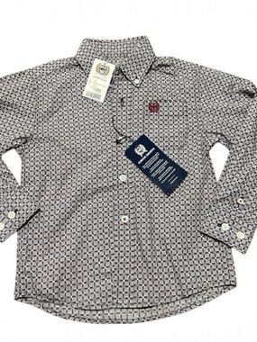 NWTS Cinch boys Western/Cowboy/Rodeo shirt, size 2, quality, 100% cotton